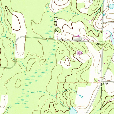 United States Geological Survey Tifton East, GA (1973, 24000-Scale) digital map