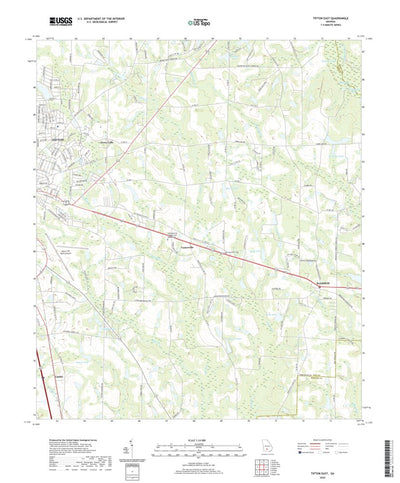 United States Geological Survey Tifton East, GA (2020, 24000-Scale) digital map