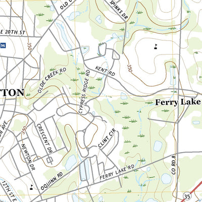 United States Geological Survey Tifton East, GA (2020, 24000-Scale) digital map