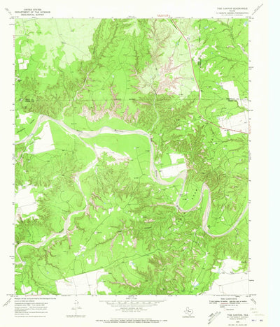 United States Geological Survey Tige Canyon, TX (1969, 24000-Scale) digital map