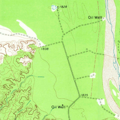 United States Geological Survey Tige Canyon, TX (1969, 24000-Scale) digital map