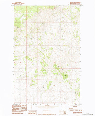 United States Geological Survey Tiger Butte, MT (1984, 24000-Scale) digital map