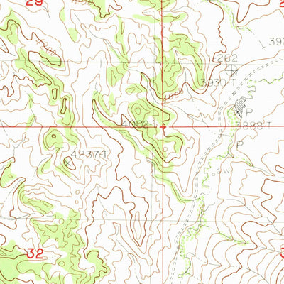 United States Geological Survey Tiger Butte, MT (1984, 24000-Scale) digital map