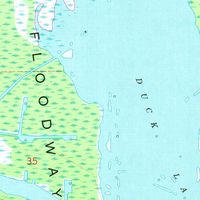 United States Geological Survey Tiger Island, LA (1969, 24000-Scale) digital map