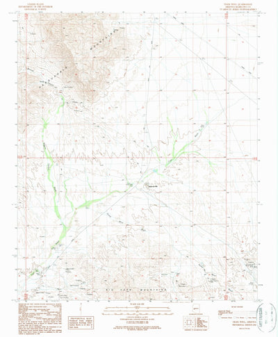 United States Geological Survey Tiger Well, AZ (1990, 24000-Scale) digital map