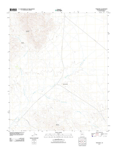 United States Geological Survey Tiger Well, AZ (2011, 24000-Scale) digital map