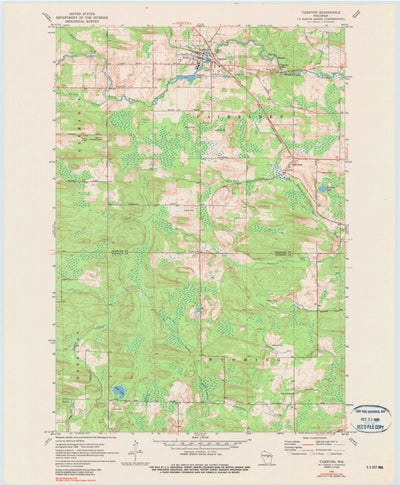 United States Geological Survey Tigerton, WI (1970, 24000-Scale) digital map