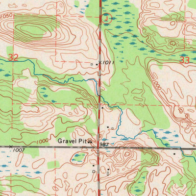 United States Geological Survey Tigerton, WI (1970, 24000-Scale) digital map