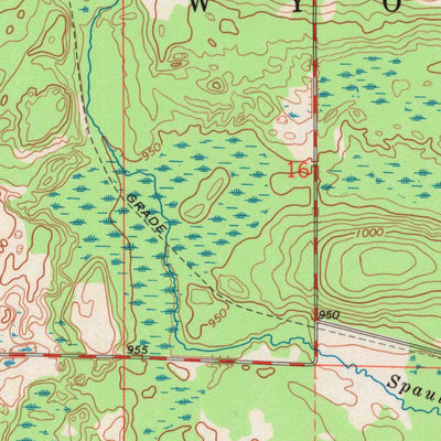 United States Geological Survey Tigerton, WI (1970, 24000-Scale) digital map