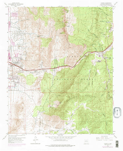 United States Geological Survey Tijeras, NM (1961, 24000-Scale) digital map