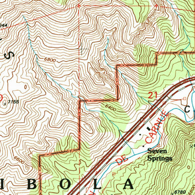 United States Geological Survey Tijeras, NM (1990, 24000-Scale) digital map