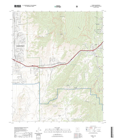 United States Geological Survey Tijeras, NM (2023, 24000-Scale) digital map