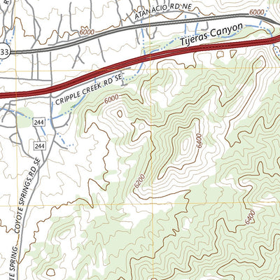 United States Geological Survey Tijeras, NM (2023, 24000-Scale) digital map