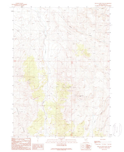 United States Geological Survey Tijuana John Peak, NV (1989, 24000-Scale) digital map