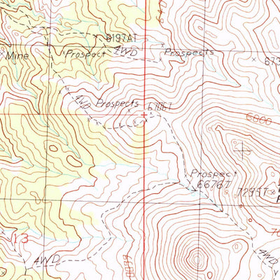 United States Geological Survey Tijuana John Peak, NV (1989, 24000-Scale) digital map