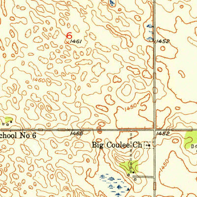 United States Geological Survey Tilden, ND (1951, 24000-Scale) digital map