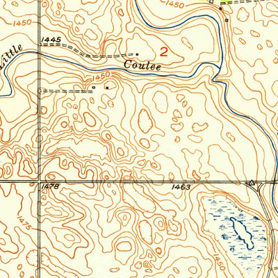 United States Geological Survey Tilden, ND (1951, 24000-Scale) digital map