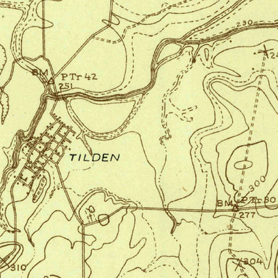 United States Geological Survey Tilden, TX (1925, 48000-Scale) digital map