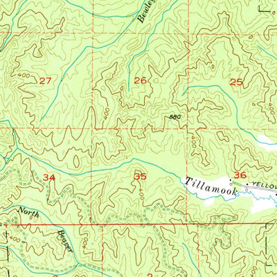 United States Geological Survey Tillamook, OR (1955, 62500-Scale) digital map