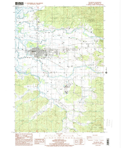 United States Geological Survey Tillamook, OR (1985, 24000-Scale) digital map