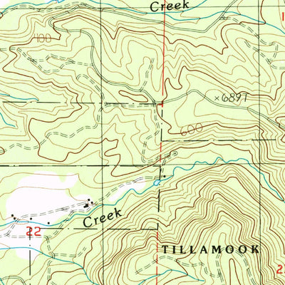 United States Geological Survey Tillamook, OR (1985, 24000-Scale) digital map