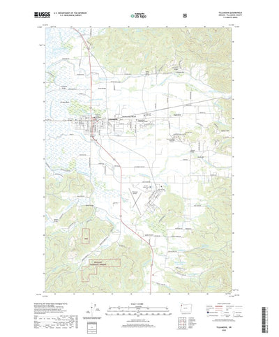 United States Geological Survey Tillamook, OR (2020, 24000-Scale) digital map