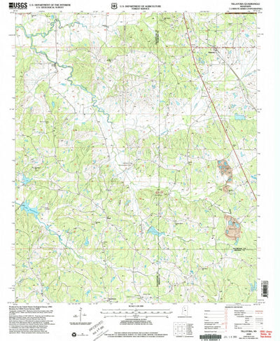 United States Geological Survey Tillatoba, MS (2000, 24000-Scale) digital map