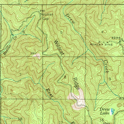 United States Geological Survey Tiller, OR (1944, 62500-Scale) digital map