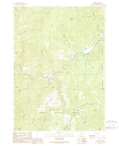 United States Geological Survey Tiller, OR (1989, 24000-Scale) digital map