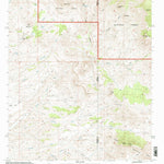United States Geological Survey Tillie Hall Peak, NM-AZ (1997, 24000-Scale) digital map