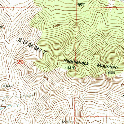 United States Geological Survey Tillie Hall Peak, NM-AZ (1997, 24000-Scale) digital map
