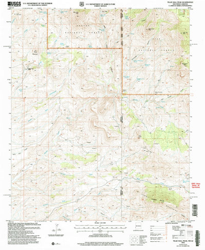 United States Geological Survey Tillie Hall Peak, NM-AZ (2005, 24000-Scale) digital map