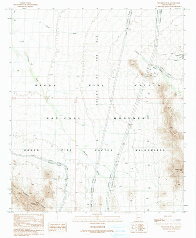 United States Geological Survey Tillotson Peak, AZ (1990, 24000-Scale) digital map
