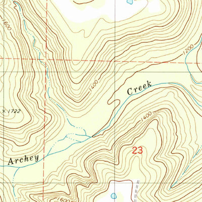 United States Geological Survey Tilly, AR (1980, 24000-Scale) digital map