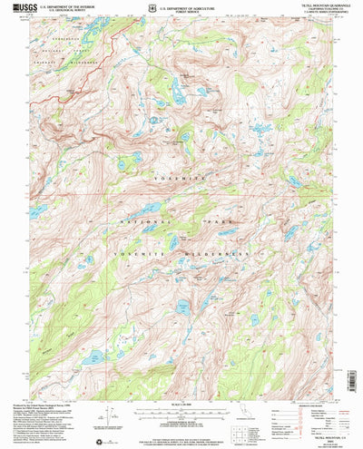 United States Geological Survey Tiltill Mountain, CA (2001, 24000-Scale) digital map