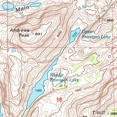 United States Geological Survey Tiltill Mountain, CA (2001, 24000-Scale) digital map