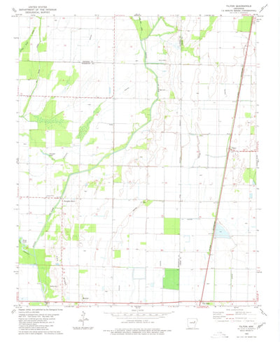 United States Geological Survey Tilton, AR (1980, 24000-Scale) digital map
