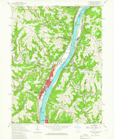 United States Geological Survey Tiltonsville, OH-WV (1957, 24000-Scale) digital map