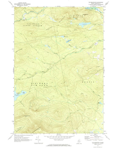 United States Geological Survey Tim Mountain, ME (1970, 24000-Scale) digital map