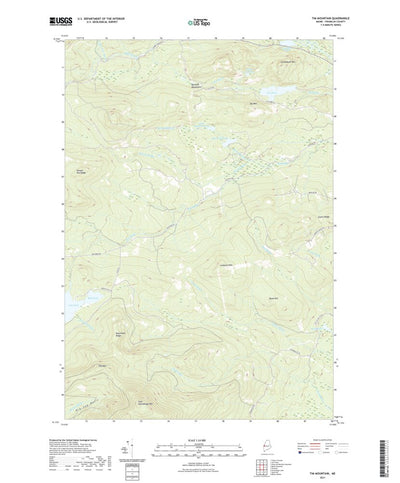 United States Geological Survey Tim Mountain, ME (2021, 24000-Scale) digital map