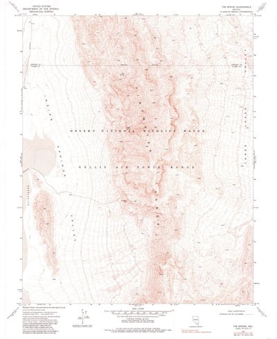 United States Geological Survey Tim Spring, NV (1973, 24000-Scale) digital map