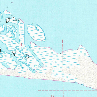United States Geological Survey Timbalier Island, LA (1953, 24000-Scale) digital map