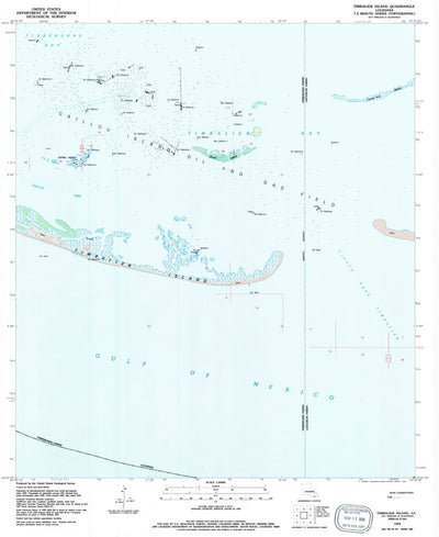 United States Geological Survey Timbalier Island, LA (1994, 24000-Scale) digital map