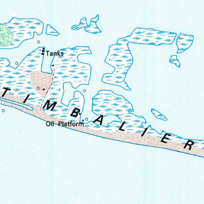 United States Geological Survey Timbalier Island, LA (1994, 24000-Scale) digital map