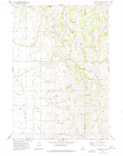 United States Geological Survey Timber Butte, ID (1977, 24000-Scale) digital map