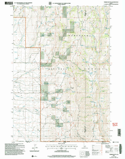 United States Geological Survey Timber Butte, ID (2001, 24000-Scale) digital map