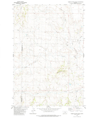United States Geological Survey Timber Buttes South, MT (1979, 24000-Scale) digital map