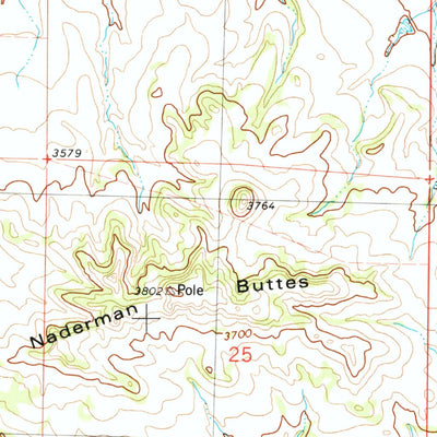 United States Geological Survey Timber Buttes South, MT (1979, 24000-Scale) digital map