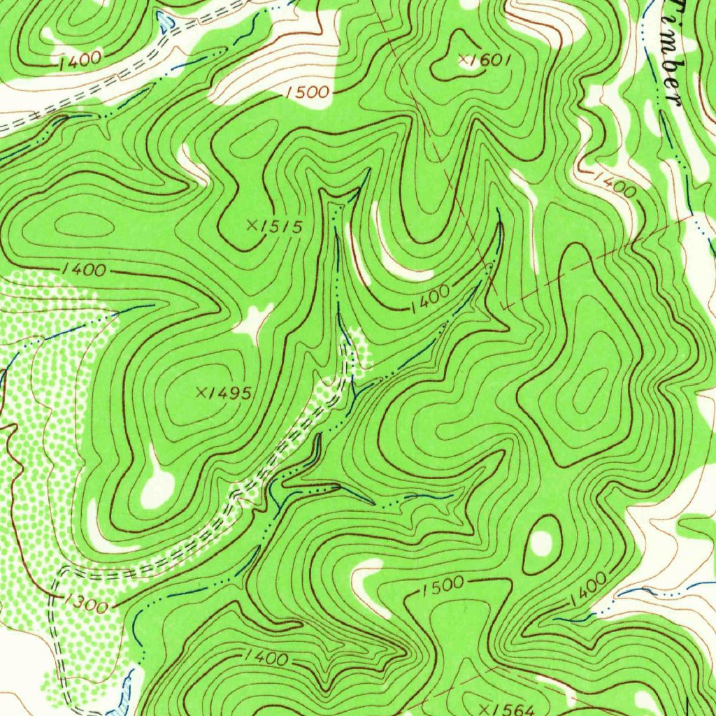 Timber Creek, TX (1964, 24000-Scale) Map by United States Geological ...