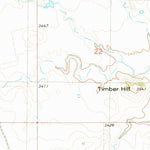 United States Geological Survey Timber Hill, MT (1980, 24000-Scale) digital map